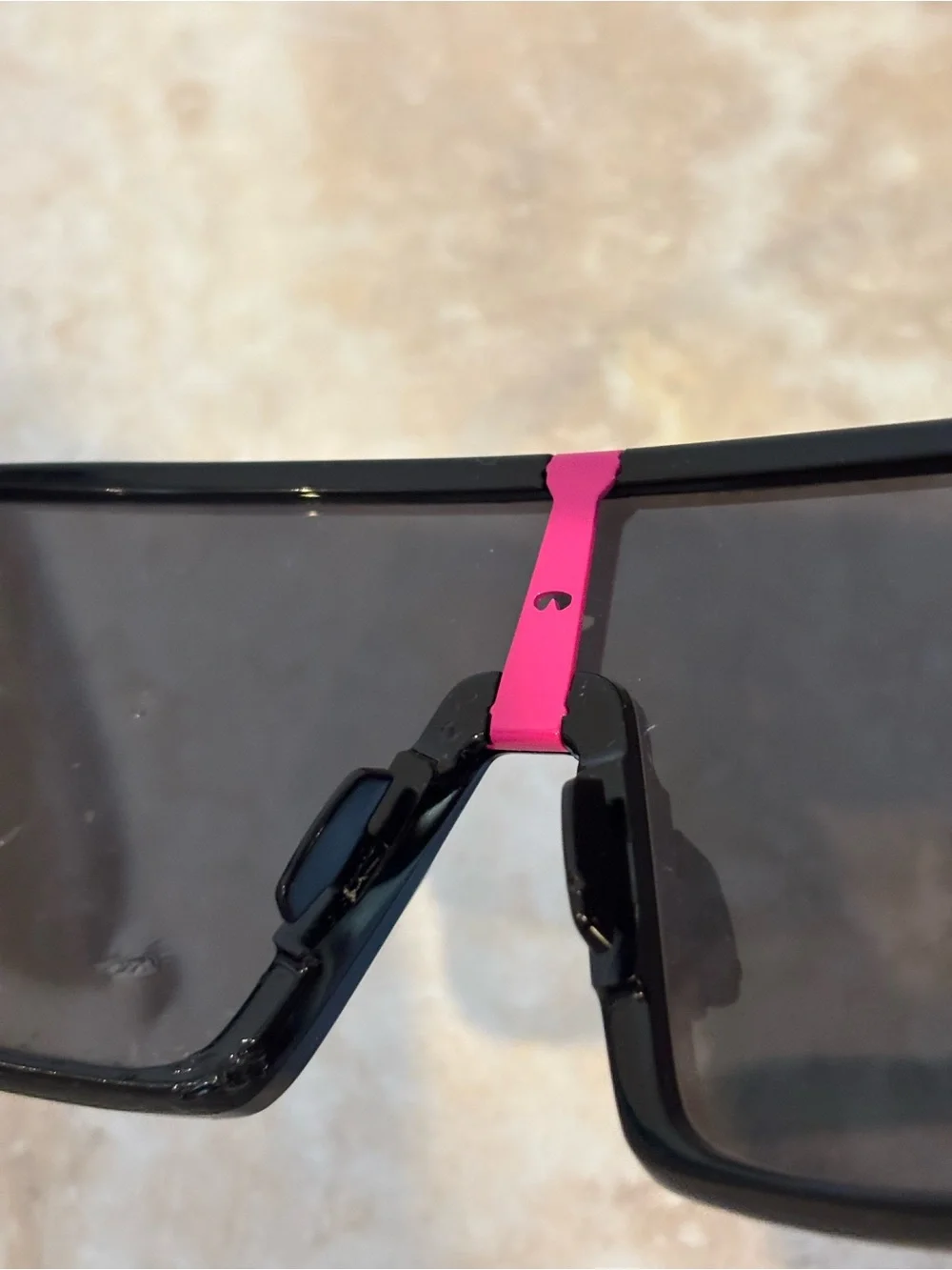 Oakley Sutro Oversized Shield Sunglasses in Black with Teal Temples